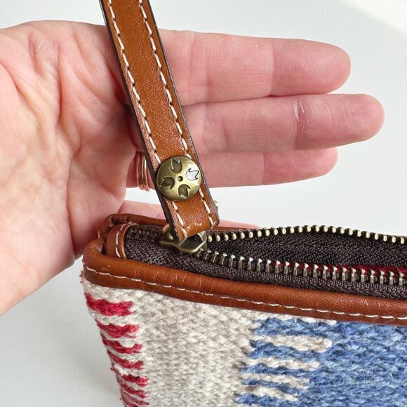 Patricia Nash Hand Loomed Multi Stripe Ballari Wristlet - Picture 5 of 7